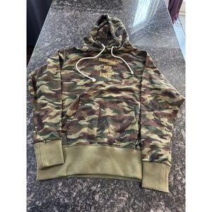 SANKUANZ Communism Never Happened Camo Hoodie Sweater. Size Men's Large
